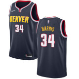 NBA Men Denver Nuggets Dark Blue #34 HARRIS Jersey High Quality Name and Number Print