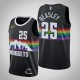 NBA Men Denver Nuggets Black City #25 BEASLEY Jersey High Quality Name and Number Print