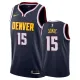 NBA Men Denver Nuggets Dark Blue #15 JOKIC Jersey High Quality Name and Number Print