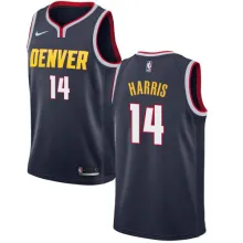 NBA Men Denver Nuggets Dark Blue #14 HARRIS Jersey High Quality Name and Number Print