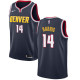 NBA Men Denver Nuggets Dark Blue #14 HARRIS Jersey High Quality Name and Number Print