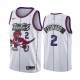 NBA Men Toronto Raptors Classical White #2 LEONARD Jersey with Drangon High Quality Name and Number Print