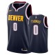 NBA Men Denver Nuggets Dark Blue #0 THOMAS Jersey High Quality Name and Number Print