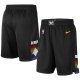 NBA Men Denver Nuggets Black City Pant Short High Quality Name and Number Print
