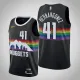 NBA Men Denver Nuggets Black City #41 HERNANGOMEZ Jersey High Quality Name and Number Print