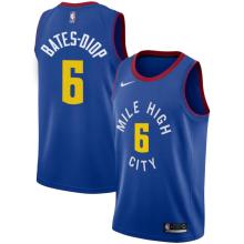 NBA Men Denver Nuggets Blue City #6 BATES-DIOP Jersey High Quality Name and Number Print