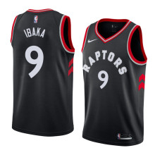 NBA Men Toronto Raptors Black #9 IBAKA Jersey High Quality Name and Number Print