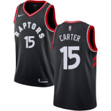 NBA Men Toronto Raptors Black #15 CARTER Jersey High Quality Name and Number Print