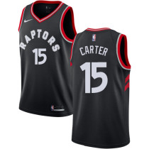 NBA Men Toronto Raptors Black #15 CARTER Jersey High Quality Name and Number Print