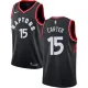 NBA Men Toronto Raptors Black #15 CARTER Jersey High Quality Name and Number Print
