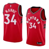 NBA Men Toronto Raptors Red #34 McKINNIE Jersey High Quality Name and Number Print