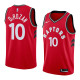NBA Men Toronto Raptors Red #10 DeROZAN Jersey High Quality Name and Number Print