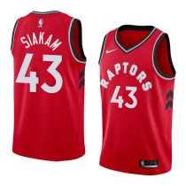 NBA Men Toronto Raptors Red #43 SIAKAM Jersey High Quality Name and Number Print