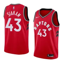 NBA Men Toronto Raptors Red #43 SIAKAM Jersey High Quality Name and Number Print