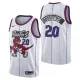 NBA Men Toronto Raptors Classical White #20 STOUDAMIRE Jersey with Drangon High Quality Name and Number Print