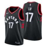 NBA Men Toronto Raptors Black #17 LIN Jersey High Quality Name and Number Print