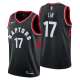 NBA Men Toronto Raptors Black #17 LIN Jersey High Quality Name and Number Print
