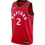 NBA Men Toronto Raptors Red #2 LEONARD Jersey High Quality Name and Number Print