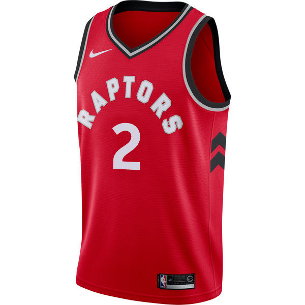 NBA Men Toronto Raptors Red #2 LEONARD Jersey High Quality Name and Number Print