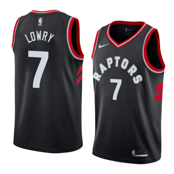 NBA Men Toronto Raptors Black #7 LOWRY Jersey High Quality Name and Number Print