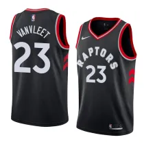 NBA Men Toronto Raptors Black #23 VANVLEET Jersey High Quality Name and Number Print