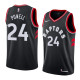 NBA Men Toronto Raptors Black #24 POWELL Jersey High Quality Name and Number Print