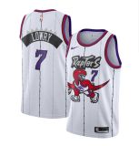 NBA Men Toronto Raptors Classical White #7 LOWRY Jersey with Drangon High Quality Name and Number Print