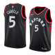 NBA Men Toronto Raptors Black #5 CABOCLO Jersey High Quality Name and Number Print