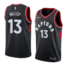 NBA Men Toronto Raptors Black #13 MILLER Jersey High Quality Name and Number Print