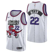 NBA Men Toronto Raptors Classical White #22 McCAN Jersey with Drangon High Quality Name and Number Print