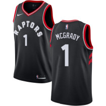 NBA Men Toronto Raptors Black #1 McGRADY Jersey High Quality Name and Number Print