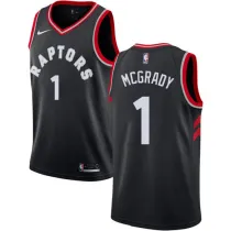 NBA Men Toronto Raptors Black #1 McGRADY Jersey High Quality Name and Number Print