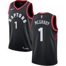 NBA Men Toronto Raptors Black #1 McGRADY Jersey High Quality Name and Number Print