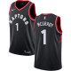 NBA Men Toronto Raptors Black #1 McGRADY Jersey High Quality Name and Number Print