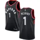 NBA Men Toronto Raptors Black #1 McGRADY Jersey High Quality Name and Number Print