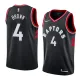 NBA Men Toronto Raptors Black #4 BROWN Jersey High Quality Name and Number Print
