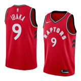 NBA Men Toronto Raptors Red #9 IBAKA Jersey High Quality Name and Number Print