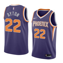 NBA Men Phoenix Suns Purple #22 AYTON Jersey High Quality Name and Number Print