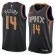 NBA Men Phoenix Suns Black #14 PETERS Jersey High Quality Name and Number Print