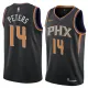 NBA Men Phoenix Suns Black #14 PETERS Jersey High Quality Name and Number Print
