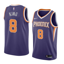 NBA Men Phoenix Suns Purple #8 KING Jersey High Quality Name and Number Print