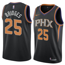 NBA Men Phoenix Suns Black #25 BRIDGES Jersey High Quality Name and Number Print