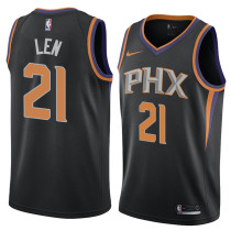 NBA Men Phoenix Suns Black #21 LEN Jersey High Quality Name and Number Print