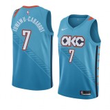 NBA Men Oklahoma City Thunder Light Blue #7 LUWAWU-CABARROT Jersey High Quality Name and Number Print
