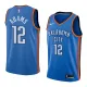 NBA Men Oklahoma City Thunder Blue #12 ADAMS Jersey High Quality Name and Number Print