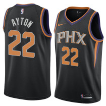 NBA Men Phoenix Suns Black #22 AYTON Jersey High Quality Name and Number Print