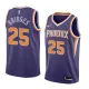 NBA Men Phoenix Suns Purple #25 BRIDGES Jersey High Quality Name and Number Print