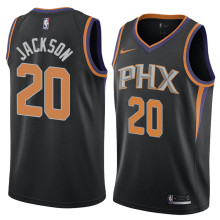 NBA Men Phoenix Suns Black #20 JACKSON Jersey High Quality Name and Number Print