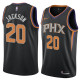 NBA Men Phoenix Suns Black #20 JACKSON Jersey High Quality Name and Number Print