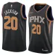 NBA Men Phoenix Suns Black #20 JACKSON Jersey High Quality Name and Number Print